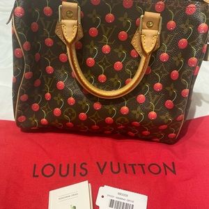 Authentic Perfect Condition Louis Vuitton Limited Edition Monogram Cherry Speedy